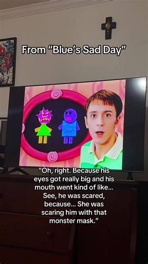 I always get a kick out of this scene from Blue’s Clues when Steve makes the kind of faces to match the correct feeling. #bluesclues #bluescluessteve #nickjr #fyp #foryoupage