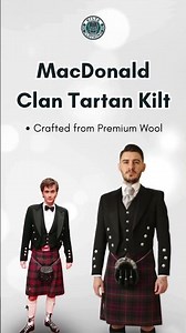🏴 MacDonald Clan Tartan Kilt – Traditional Design, Bold Heritage! 🧵✨
