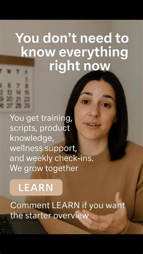 You don’t need to know everything right now. You get training, scripts, product knowledge, wellness support, and weekly check-ins. We grow together. Comment LEARN if you want the starter overview. I’ll send it today. #MolicaGLO #MolicaBeauty #WomenInBusiness #LearnAndEarn #TeamGrowth | Molica GLO | Facebook