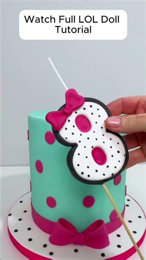 WATCH FULL VIDEO ☝️ LOL Doll Cake Topper #Fondanttutorial #cakedecorating #fondanttopper