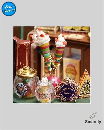 Mini Doll House DIY Kit With Wooden Furniture And Rooms