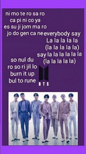 BTS - FIRE SONG LYRICS #bangtansonyeondan방탄소년단 #btsot7forever#bts_army_girl #btsarmyforever 💜💜💜💜🥰🥰🥰🥰