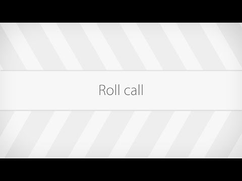 Roll call /Paxton10 system users tutorial/