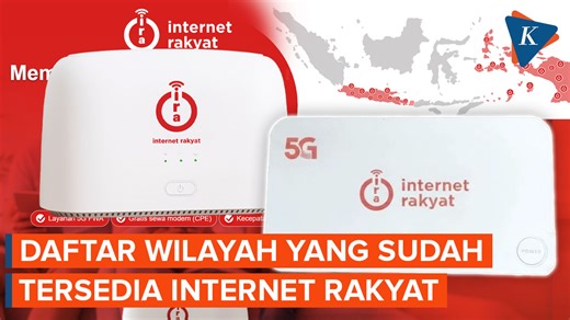 Jaringan Internet Rakyat ternyata belum bisa diakses di seluruh Indonesia. Hingga saat ini baru ada tia wilayah yang bisa mengakses internet tersebut yakni di Pulau Jawa, Kepulauan Maluku, dan Papua. Masyarakat di sejumlah wilayah Indonesia dapat menikmati layanan internet cepat dan terjangkau melalui jaringan WiFi Internet Rakyat. Internet Rakyat menyediakan satu jenis paket, yaitu WiFi 30 hari dengan biaya Rp 100.000 dengan kecepatan hingga 100 Mbps dan kuota tanpa batas. Simak selengkapnya da