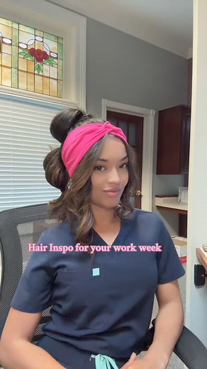 Hair inspiration for your work week! #reels - - - #workhair #hairstyle #hairstyles #hair #hairinspo | Anna the Nurse