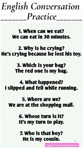 English Conversation Practice | 150+ Questions and Answers in English