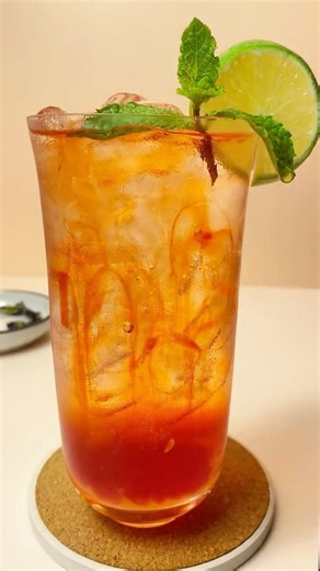 ASMR: Fall in love with the Ruby Glow of Strawberry Honey Soda 🍓💎🧊