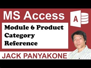 CMS Module 6 Part 1: Product Category Reference - Microsoft Access