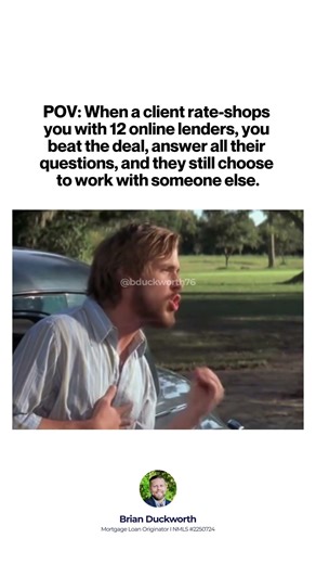 You can have the better deal, do all the work, answer every question, and still lose it.