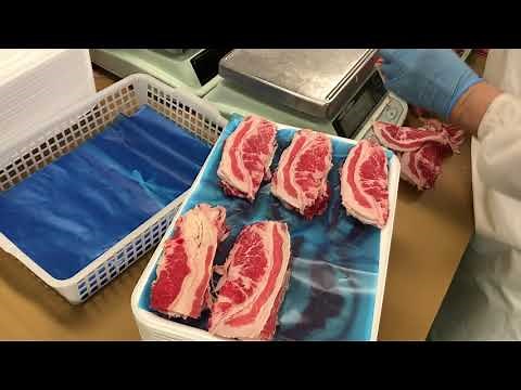 ショートプレート 牛バラ スライス 加工