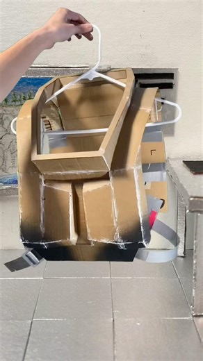 Making Cardboard BLACK Upper Body Armor