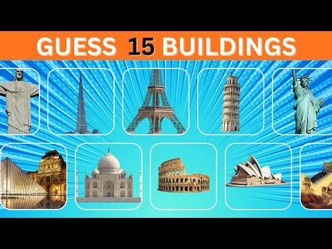 15 World Famous Buildings Challenge! Guess Fast | Quiz Bunnies