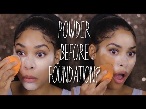 APPLYING POWDER BEFORE FOUNDATION! | HACK OR WACK?