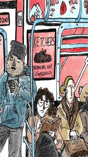 Brooklyn Subway #ny #brooklyn #illustration #ink #watercolor #opentoonz
