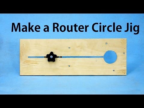 How to Make a Router Circle Jig - a woodworkweb