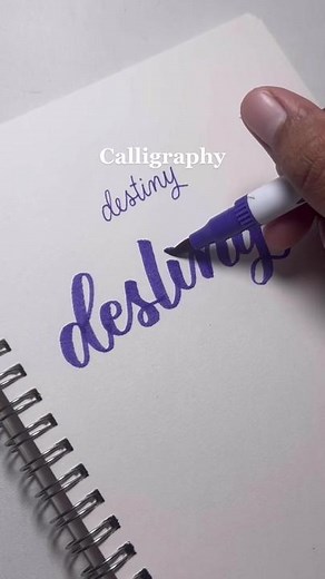 How to Write Destiny in Cursive | Calligraphy Challenge
