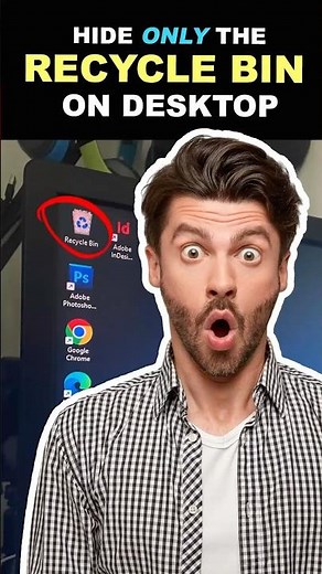 How to Hide Recycle Bin Without Hiding the Other Apps in Windows #pctips #shorts