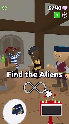 👽Find the Alien 2 Gameplay All Levels #gameplay #shortsvideo #funny