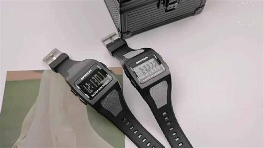 SANDA 222 Men's Sports Outdoor Mountaineering Digital Electronic Watch Square Multi-Functional Waterproof Watch for Men