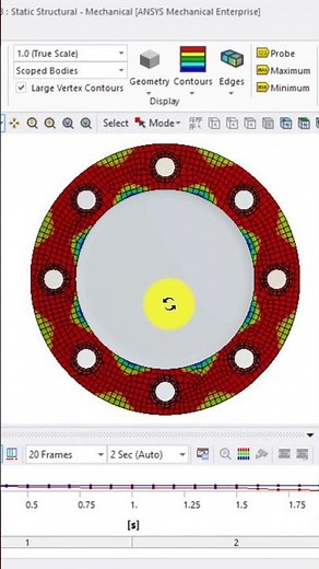 Bolt and Nut Connection Simulation Ansys Mechanical #analysis