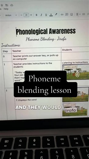 Replying to @ASH04 This is how I would use a phoneme segmentation activity in a dual-language classroom. #duallanguage #palantember