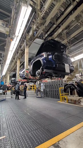 Larry Chen on Instagram: "Full access to the Toyota Plant in Texas. Watch our full documentary on how a flat piece of metal gets turned into a running and driving vehicle in two days. They pump out one of these every 67 seconds at the end of the assembly line. Check it out on the @hagerty YouTube channel. #hagerty #toyotatundra #toyota #toyotatexas #toyotausa #tundra #sequoia #toyotasequoia"