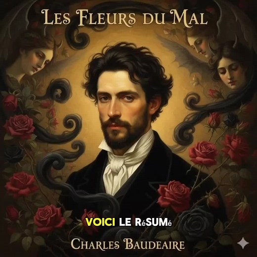 ✨ Les Fleurs du mal de Charles Baudelaire (1857) explore le spleen, l’amour, la mort et la beauté dans un Paris sombre et poétique. Plonge dans l’univers du poète, entre souffrance et idéal. 💐 📚 Abonne-toi, like et commente ton livre préféré ! #creatorsearchinsights#pourtoi #LittératureAfricaine #litteraturefrancaise