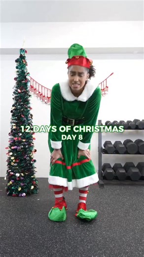 Britany Williams on Instagram: "Day 8 of my 12 Days of Christmas workout 🥳🎁🎄 HOW IT WORKS ➡️ Each day, for 12 days, I will share a new bodyweight exercise here on IG. Each day you’ll do all of the previous days’ exercise and add on that day’s exercise. So on Day 1 you’ll do just one exercise, on Day 3 you’ll do all exercises from Day 1-3, on Day 9 you’ll do exercises 1-9 etc. Day 1 - Squat to Knee Drive (8 reps p/s) Day 2 - Lunch to Punch (8 reps p/s) Day 3- Crescent Lunge Knee Drive (8 p/s)
