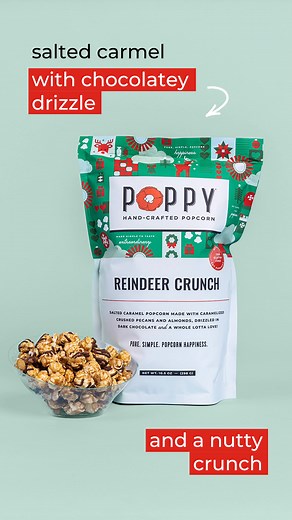 Skip the socks—Poppy’s hand-crafted popcorn is the real holiday must-have. 🦌 Reindeer Crunch ❄️ Peppermint Bark 🎄Christmas Confetti Three festive flavors that are ready to gift (or keep for yourself). | Poppy Hand-Crafted Popcorn