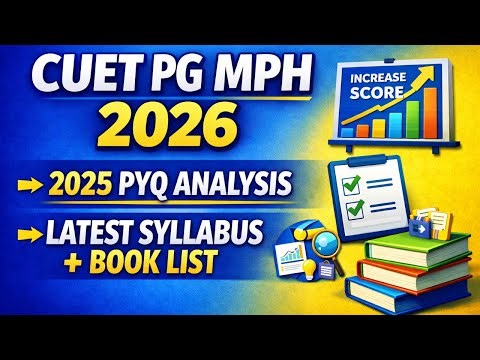 CUET PG MPH 2026 | 2025 PYQ Analysis + Latest Syllabus + Best Book List📚