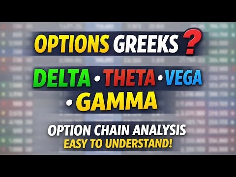 Options Greeks Explained Simply | Delta Theta Vega Gamma | Option Chain