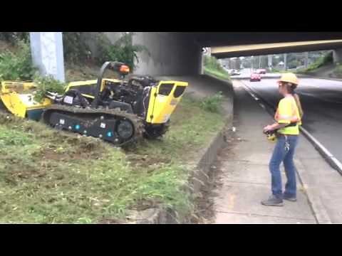 Remote Controlled Bush Hog Demonstration