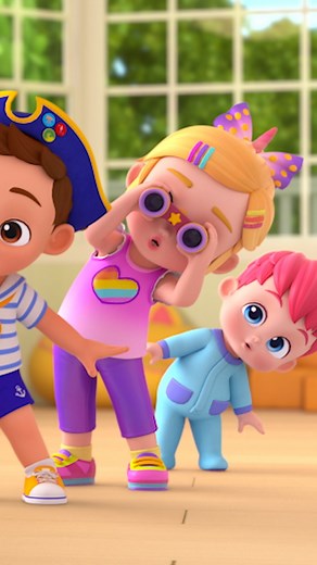 Bora was dancing along to the Baby Shark song🦈🎶 There's nothing quite like it to get the kids jumping with excitement! | Bebefinn