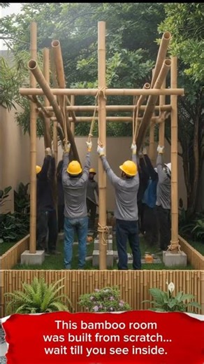 From Bamboo Frame to Fully Furnished Bamboo Room | Realistic Build Process #transformyourhome #home