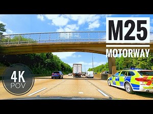 Navigating Busy M25 Traffic: A 4k60fps Driving Experience