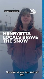 NewsChannel 8's Jaiya Brown spoke to Henryetta residents who are braving the cold and snow Saturday as the winter storm continues across Oklahoma. | NewsChannel 8 - Tulsa