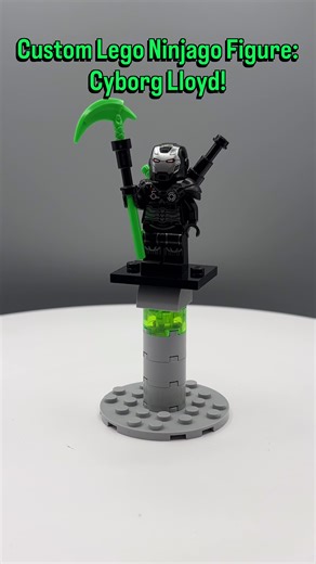 New Lego Ninjago Custom Minifigure: Cyborg Lloyd! 🦾🍃 2/6 The second custom minifigure in my series of evil ninja as “Second in command Generals” to my previous evil ninja. This Lloyd comes from a timeline where Lloyd was kept by the digital Overlord after he drained Lloyd’s golden power, now kept as a cyborg soldier to do The Overlords bidding. #lego #ninjago #legoninjago #cyborg #legophotography