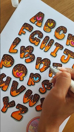Abecedario 🩷🍪#lettering #abecedario #letter
