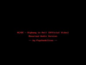 AC/DC - Highway to Hell (Official Video) - reverse song