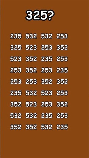 "Solving the Mystery: Find 325 Puzzle Challenge!"