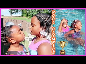 2ND SWIMMING OLYMPICS POOL DAY BACKYARD CHALLENGE | YOSHIDOLL