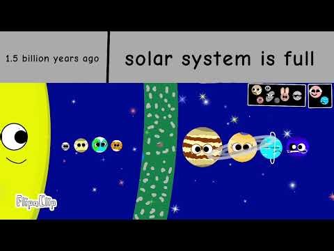 Timeline of the solar system remastered