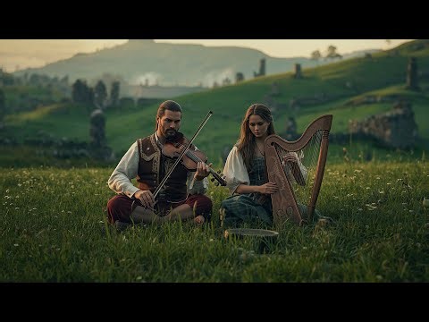 Irish Celtic Chill & Relax | Lo-fi Harp, Tin Whistle & Irish Nature Vibes 🇮🇪✨🍀