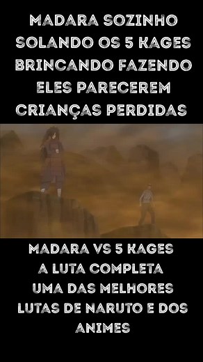 Madara Uchiha vs 5 Kages: A Epic Naruto Battle