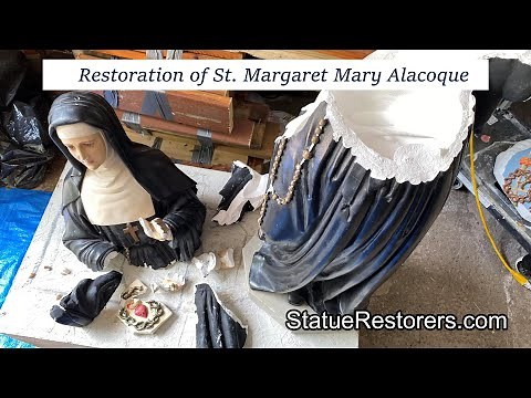 Statue Restoration St Margaret Mary