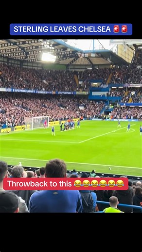 THANK YOU STERLING 😂😂🔵❌ He officially leaves @Chelsea FC Throwback to this classic! #sterling #football #chelsea #premierleague #fyp