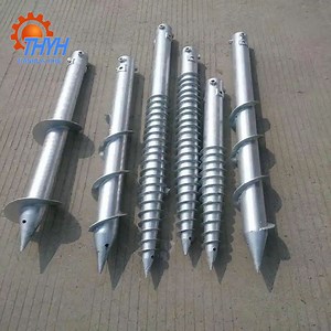 [Hot Item] Hot-Galvanized Ground Screw Pole Anchor Galvanized Steel Ground Screw Pile Support Steel Ground Pile