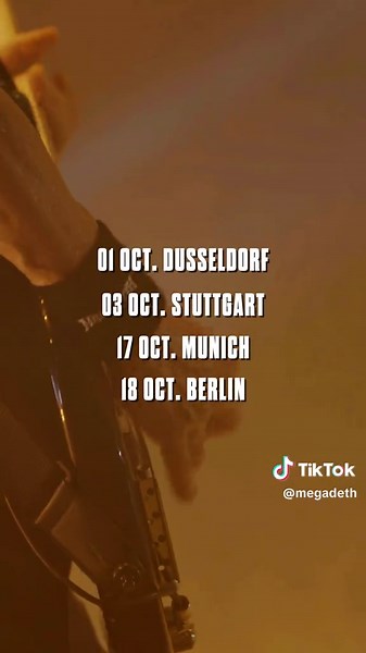 Megadeth VIP Experience This Fall