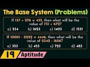 The Base System (Solved Problems) Video Lecture | Crash Course for GATE CSE - Computer Science Engineering (CSE)