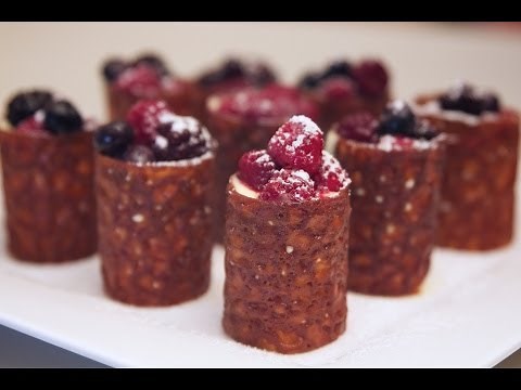 How to make Brandy Snaps filled with Custard Cream